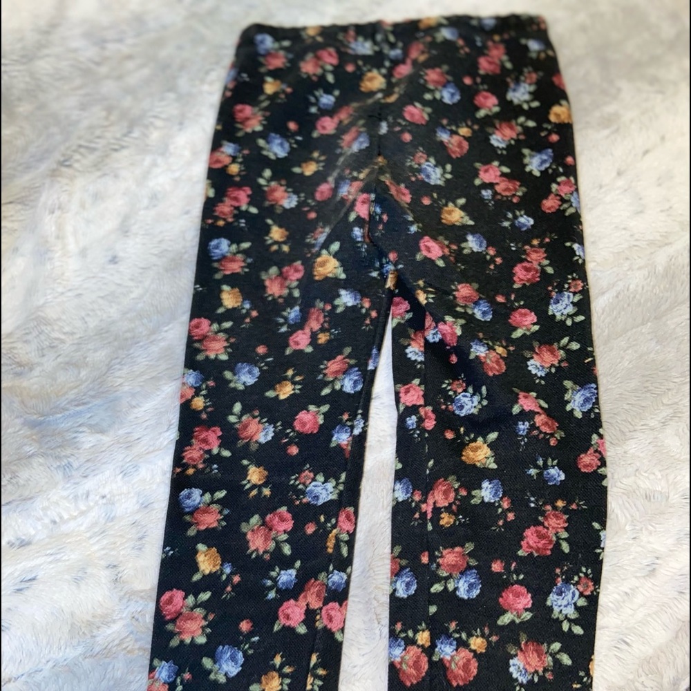Girls flower printer leggings